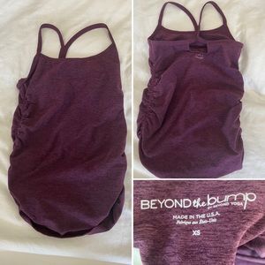 Beyond the Bump: Spacedye Slim Racerback Maternity Tank. Size XS.